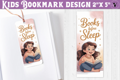 Kids bookmark printable | Cute girl reading quote bookmark Product Image 1