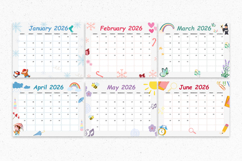 2026 Canva Kids Calendar Printable Template PDF Product Image 7