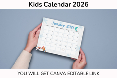 2026 Canva Kids Calendar Printable Template PDF Product Image 8