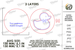 3D Kids Card Laser Cut. Personalized Gift Card SVG Product Image 2