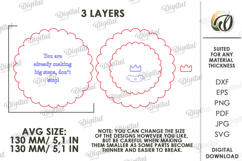 3D Kids Card Laser Cut. Personalized Gift Card SVG Product Image 2