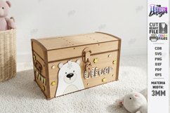 Kids Treasure Chest Laser Cut | Nursery Decor | Kids Laser Product Image 1