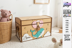 Kids Treasure Chest Laser Cut | Nursery Decor | Kids Laser Product Image 1