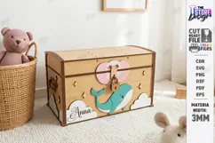 Kids Treasure Chest Laser Cut | Nursery Decor | Kids Laser Product Image 1