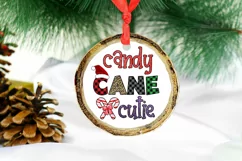 Candy Cane Cutie I Kids Christmas Sublimation I Baby Christmas Sublimation Design