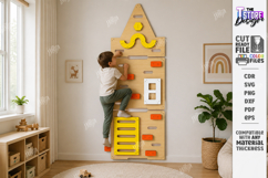 Kids Climbing Wall Panel Laser Cut | Wall Board | Nursery Product Image 1