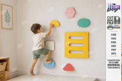 Kids Climbing Wall Panel Laser Cut | Wall Board | Nursery Product Image 1