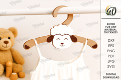 Kids Coat Hangers Bundle Laser Cut. Kids Clothes Hanger SVG Product Image 2