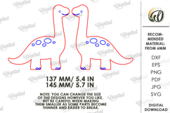 Funny Dino Shelf Sitter Laser Cut. Kids SVG Product Image 2