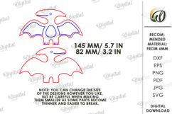 Funny Dino Shelf Sitter Laser Cut. Kids SVG Product Image 2