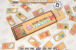 Kids Dominoes Laser Cut Bundle|Cute Animals SVG|Find a Match Product Image 6
