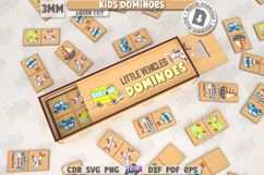Kids Dominoes Laser Cut |Cute Animals SVG|Find a Match| CNC Product Image 1