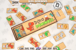 Kids Dominoes Laser Cut |Cute Animals SVG|Find a Match| CNC Product Image 1