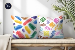 Kids Doodle Crayon Texture Pattern Digital Paper Product Image 2