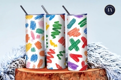 Seamless Kids Crayon Scribble Pattern Digital Paper Product Image 3