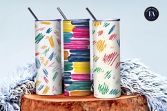 Hand Drawn Kids Crayon Texture Seamless Digital Paper Product Image 3