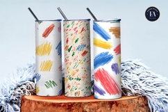 Kids Doodle Crayon Texture Pattern Digital Paper Product Image 3