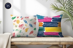 Hand Drawn Kids Crayon Texture Seamless Digital Paper Product Image 2