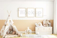 Kids Frame Mockup For Art| JPG, PNG, PSD Product Image 1