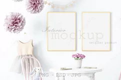Kids Room Mockup, Digital files PSD, JPG, PNG Product Image 1