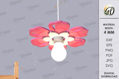 Kids Hanging Light Shade Laser Cut. Kids room decor SVG Product Image 1