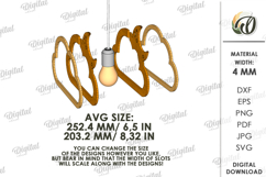 Kids hanging light shade Bundle Laser Cut. Kids room decor Product Image 10