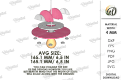 Kids Hanging Light Shade Laser Cut. Kids room decor SVG Product Image 2