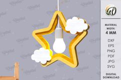 Kids hanging light shade Bundle Laser Cut. Kids room decor Product Image 17
