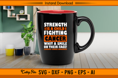 Strength Is A Child Fighting Cancer Leukemia Awareness SVG Product Image 3
