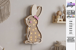 Kids Night Light Laser Cut Bundle | 3D Animal Lamp | Nursery Product Image 10