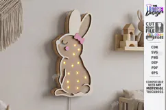 Kids Night Light Laser Cut | 3D Animal Lamp | Nursery Decor Product Image 1