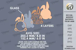 3D Kids Maze Laser Cut. Children's toy SVG. Rabbit SVG Product Image 2