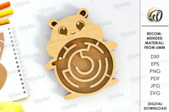 3D Kids Maze Laser Cut. Children&#039;s toy SVG. Hamster SVG Product Image 1