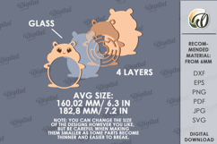 3D Kids Maze Laser Cut. Children&#039;s toy SVG. Hamster SVG Product Image 2