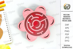 3D Kids Maze Laser Cut. Children&#039;s toy SVG. Flower SVG Product Image 1