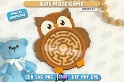 Kids Maze Game Laser Cut Bundle, Kids Wooden Board Game SVG Product Image 8