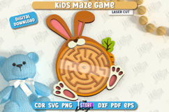 Kids Maze Game Laser Cut Bundle, Kids Wooden Board Game SVG Product Image 9