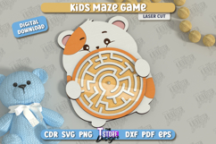 Kids Maze Game Laser Cut Bundle, Kids Wooden Board Game SVG Product Image 10