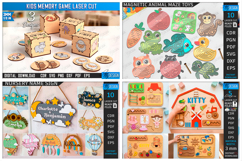 Kids Mega Bundle Laser Cut. Nursery Decor. New Born SVG. CNC Product Image 4