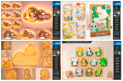 Kids Mega Bundle Laser Cut. Nursery Decor. New Born SVG. CNC Product Image 6