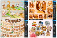 Kids Mega Bundle Laser Cut. Nursery Decor. New Born SVG. CNC Product Image 7