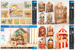 Kids Mega Bundle Laser Cut. Nursery Decor. New Born SVG. CNC Product Image 3