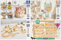 Kids Mega Bundle Laser Cut | Kids Laser | Nursery | Baby SVG Product Image 6