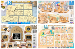 Kids Mega Bundle Laser Cut | Kids Laser | Nursery | Baby SVG Product Image 9