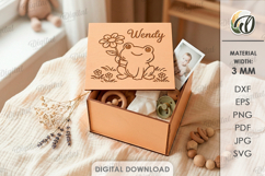 Kids Memory Box Laser Cut. Keepsake Box SVG Product Image 1