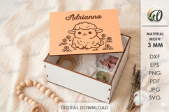 Kids Memory Box Laser Cut. Keepsake Box SVG Product Image 1