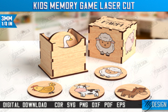 Kids Memory Game Laser Cut Bundle,Matching Game Set with Box Product Image 3