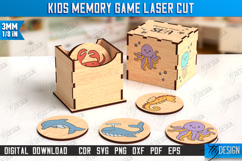 Kids Memory Game Laser Cut Bundle,Matching Game Set with Box Product Image 4