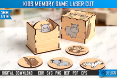 Kids Memory Game Laser Cut Bundle,Matching Game Set with Box Product Image 5