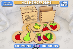 Kids Memory Game with Holder Box Laser Cut, Educational Toy Product Image 5